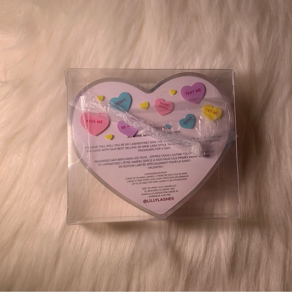 Lilly Lashes Faux 3D Full Mink Miami Lashentine False Eyelashes LV5 Black - Picture 3 of 4